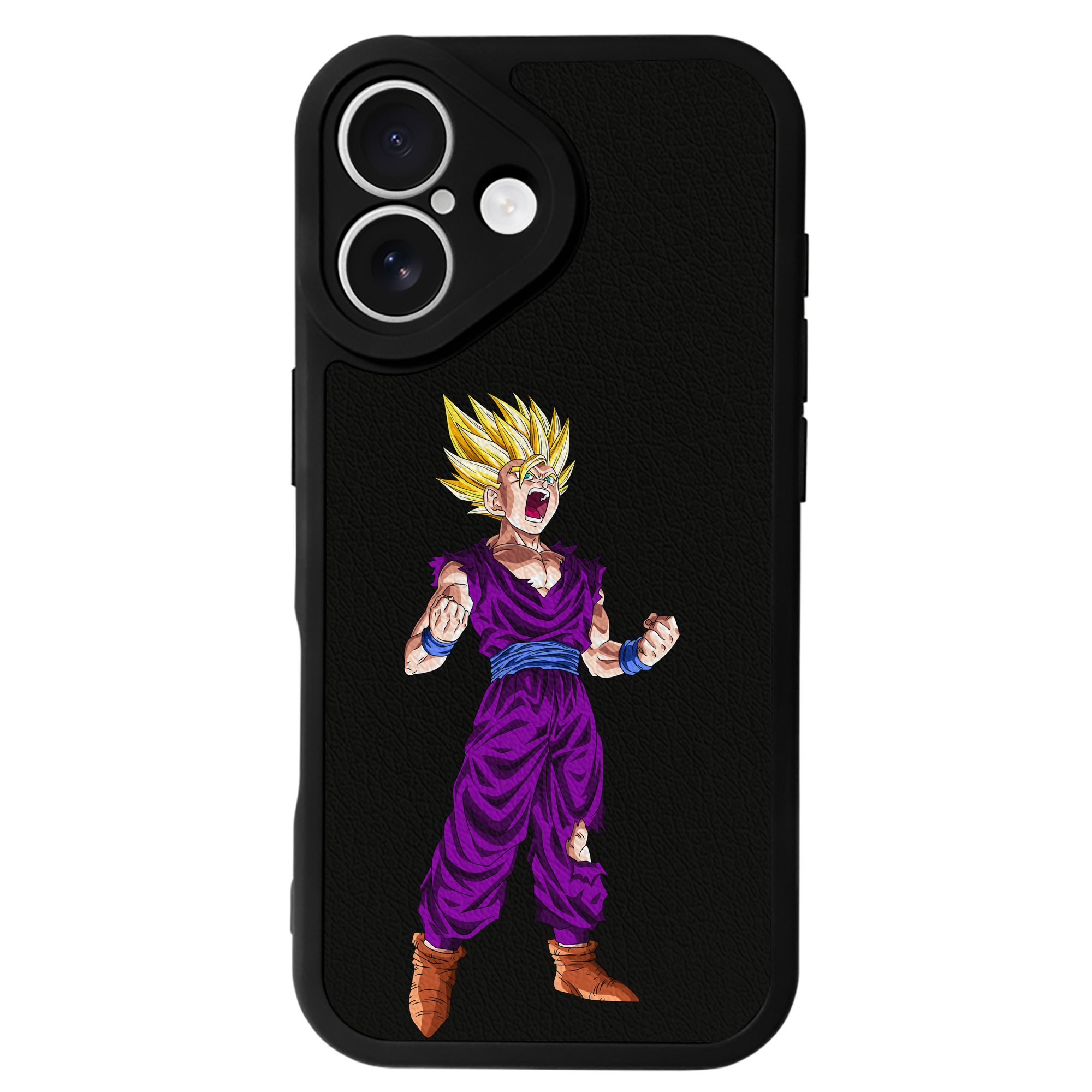 （画像用） ドラゴンボール 孫 悟飯（そんごはん）DRAGON BALL Son Gohan 【iPhone 16シリーズ対応】シリコンスマホケース（レザー調） 材質：シリコン